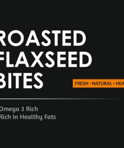 Roasted Flaxseed Bites